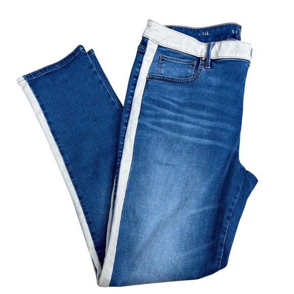 White House Black Market Denim - White House Black Market Slim Ankle Jeans Women 14L High Rise Classic Sporty